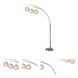 Deion 91 inch 60.00 watt Polished Steel Arc Lamps Portable Light