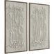 Volterra White Wall Art, 2 Piece