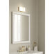 High Rise LED 8.5 inch Legacy Brass Bath Bar Wall Light