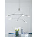 Kylo LED LED 40 inch Brushed Nickel Chandelier Ceiling Light, Progress LED