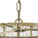 Chevall 3 Light 17 inch Gilded Silver Pendant Ceiling Light, Design Series