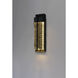 Cascade LED 16 inch Black Outdoor Wall Mount