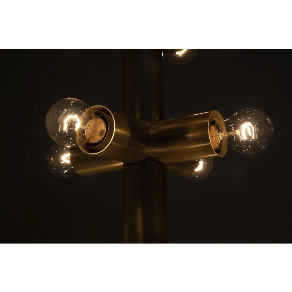 Axe 16 Light 8 inch Antique Brass Chandelier Ceiling Light