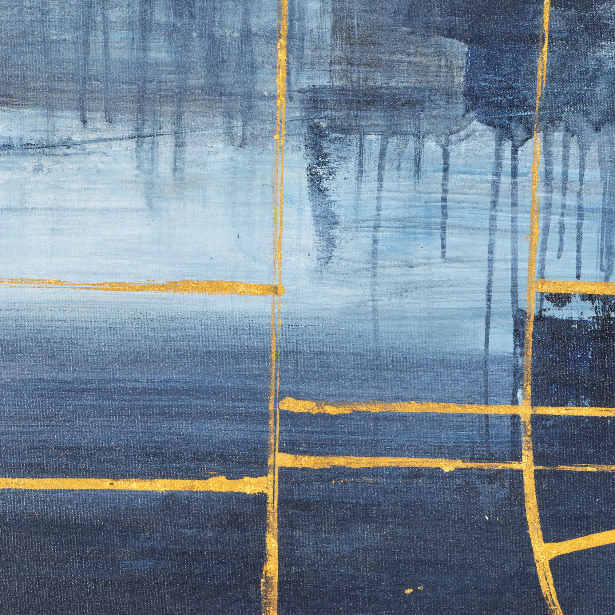 Franz Texture and Gold Leaf Canvas Art