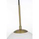 Baxter 1 Light 8 inch Satin Gold Pendant Ceiling Light