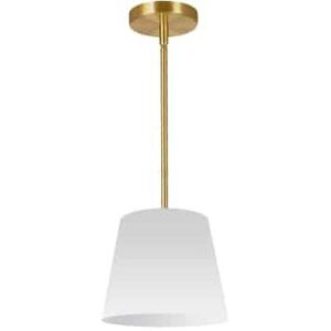 Oversized Drum 1 Light 10 inch Polished Chrome Pendant Ceiling Light in White, Extra Small
