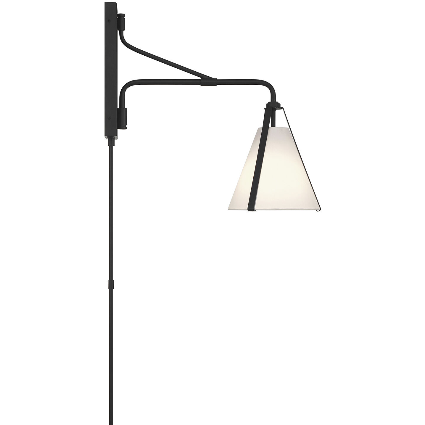 Fulton 18 inch 60.00 watt Black Task Sconce Wall Light