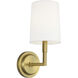 TOB by Thomas O'Brien Danica Sconce Wall Light in Burnished Brass