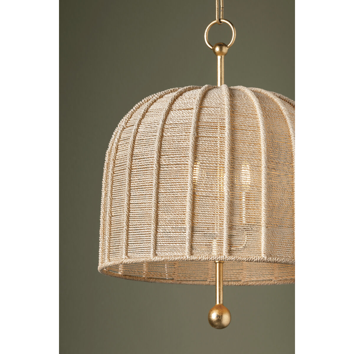 Lonnie 3 Light 15.25 inch Vintage Gold Leaf Pendant Ceiling Light
