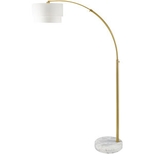 Caldas 86.75 inch 100 watt Gold Accent Floor Lamp Portable Light