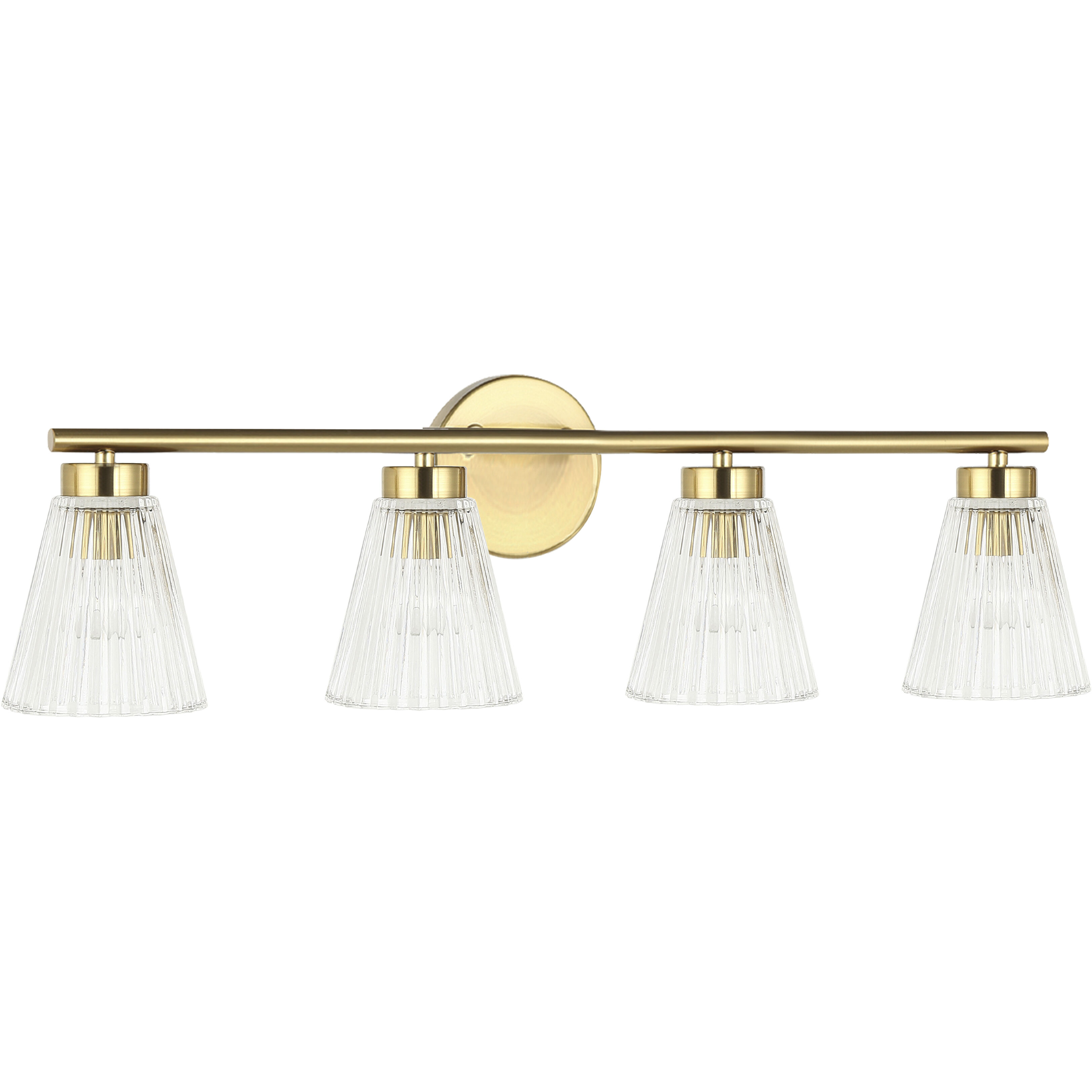 Vienna 4 Light 29 inch Aged Brass Vanity/Bath Bar Wall Light