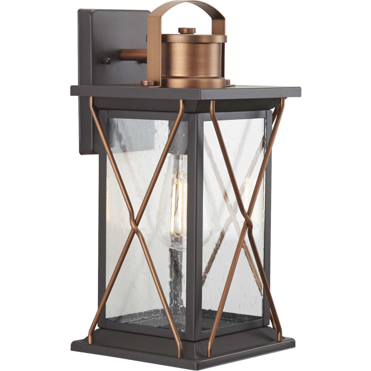 Barlowe 1 Light 16 inch Antique Bronze Outdoor Wall Lantern, Medium