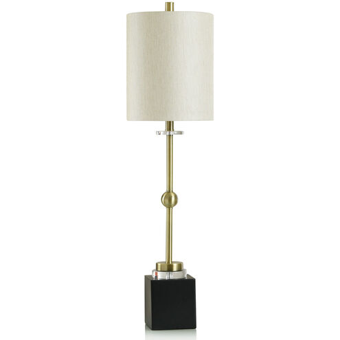 Halle 37 inch 100.00 watt Brushed Brass Table Lamp Portable Light