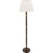Barton 65 inch 100 watt Chestnut Bronze with Satin Brass Floor Lamp Portable Light