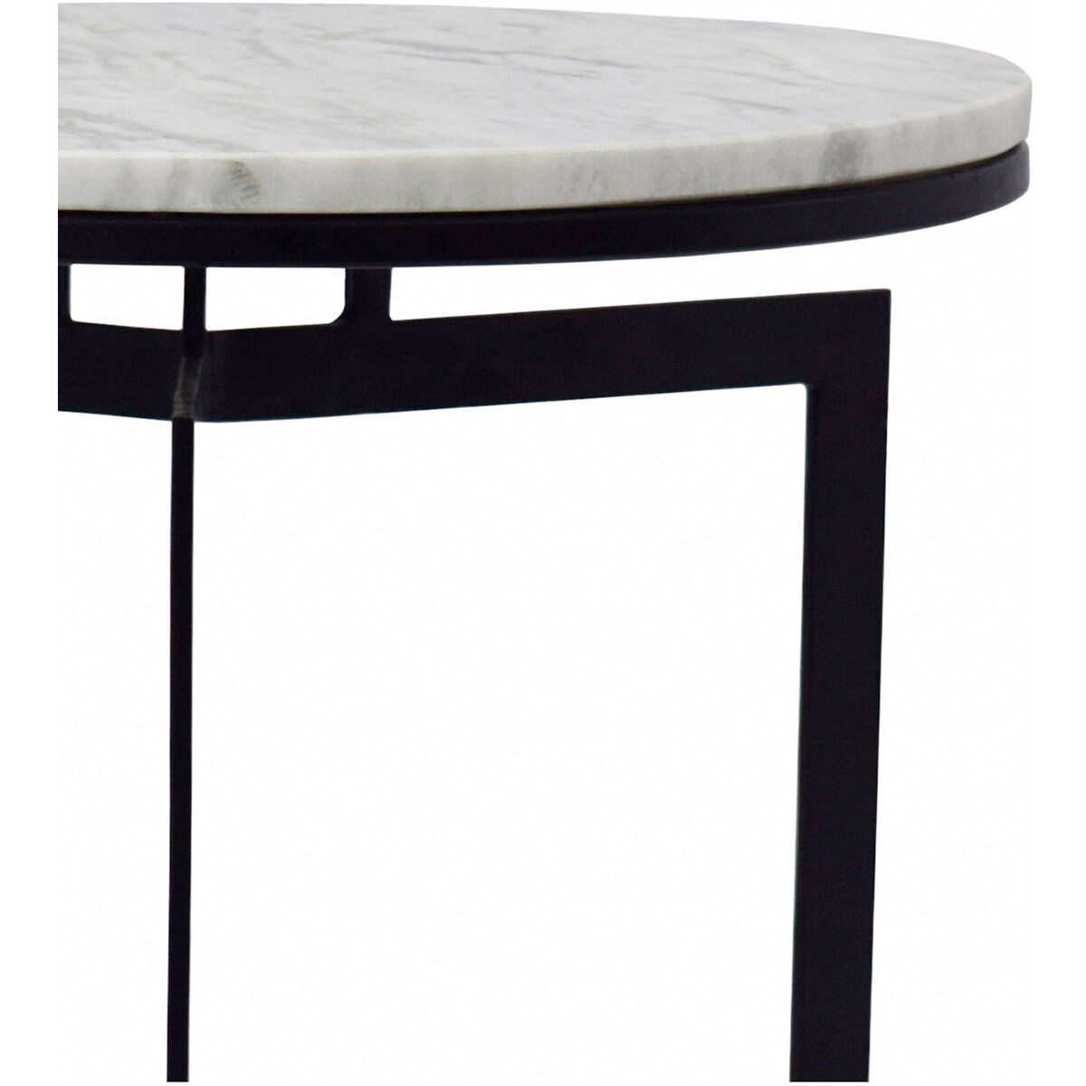 Taryn 20 X 17 inch White Accent Table, Large