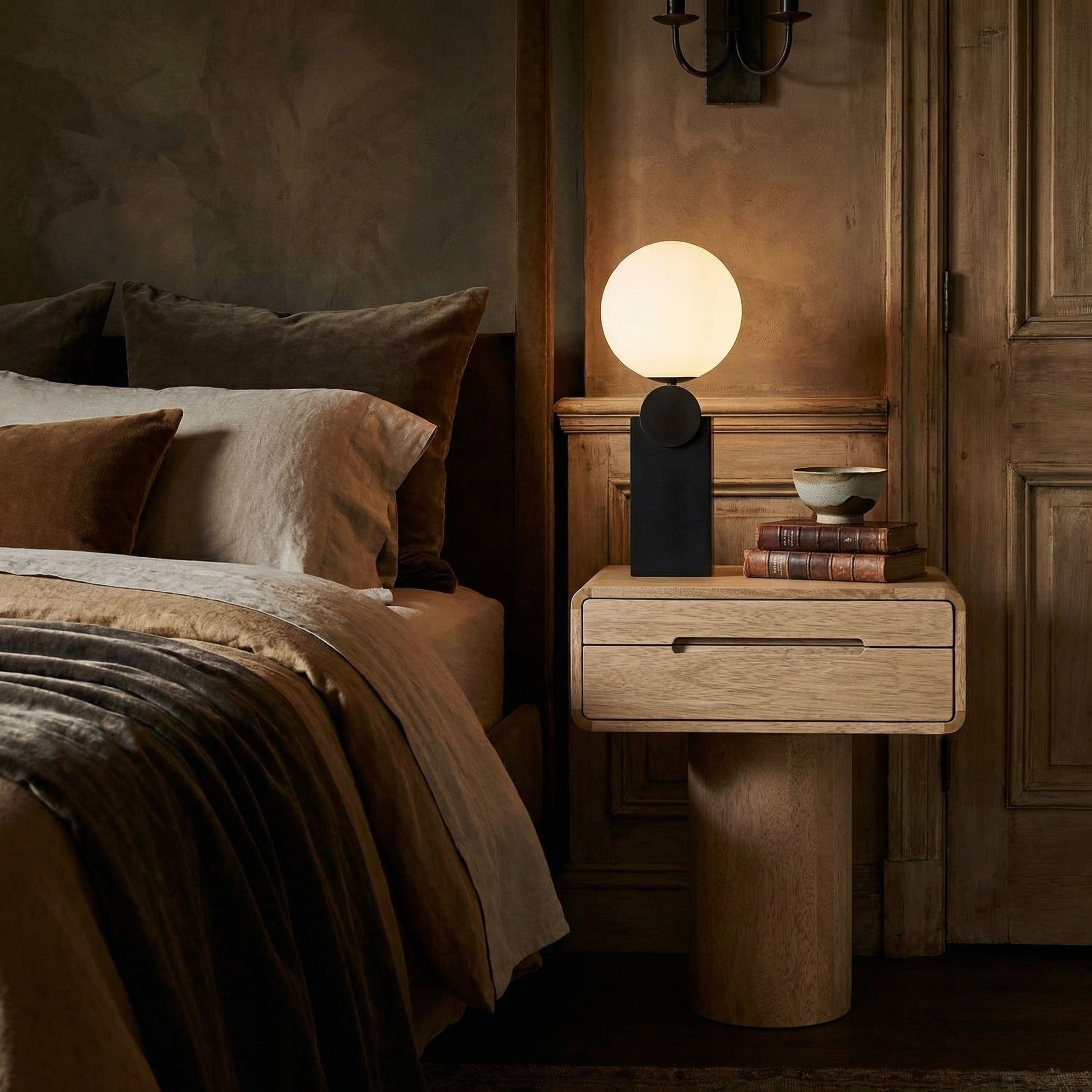 Langford 26 X 25 inch Washed Walnut Side Table