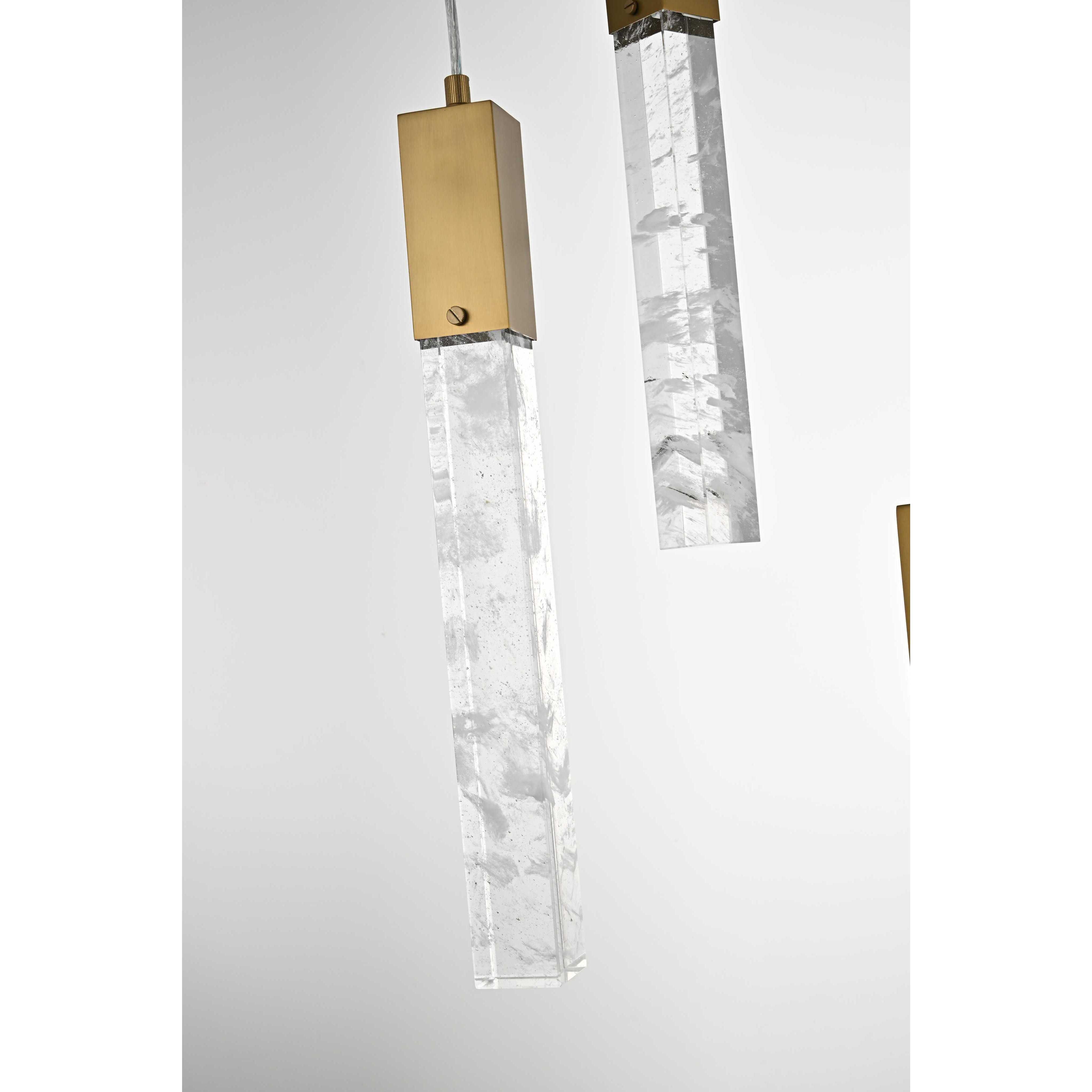 Aurora 36 Light 42 inch Satin Gold Chandelier Ceiling Light