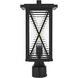 Jada 1 Light 16.5 inch Black Outdoor Post Light