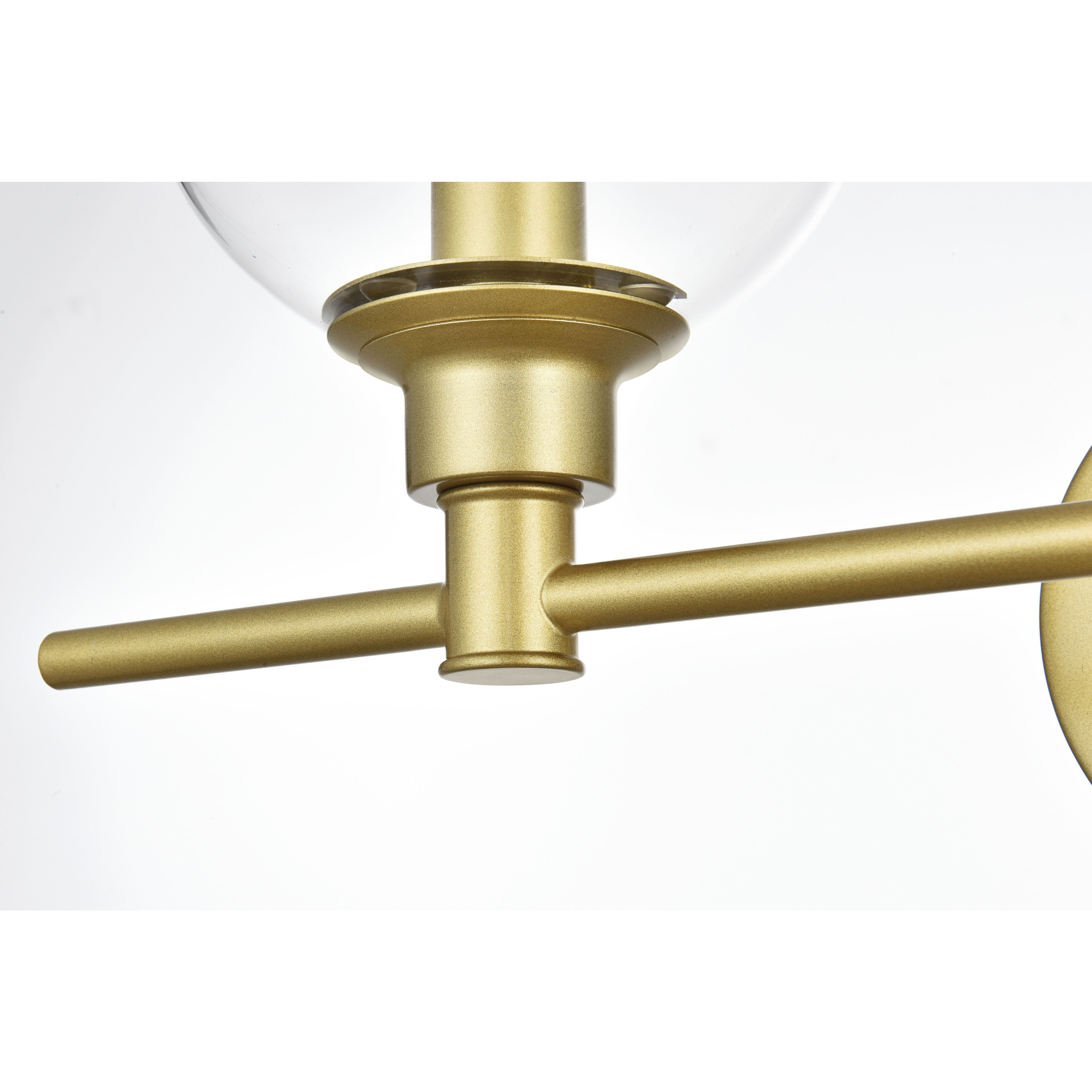 Jaelynn 2 Light 19 inch Brass Bath Sconce Wall Light