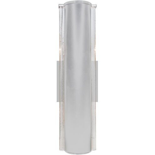 Espada 2 Light 16 inch Silver Outdoor Wall Sconce