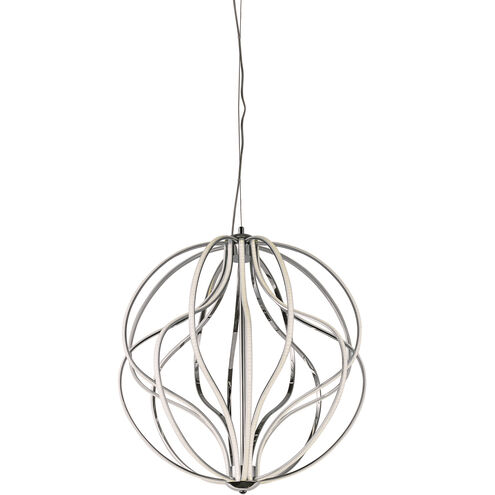 Aura LED 24 inch Polished Chrome Single Pendant Ceiling Light