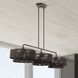 Florell 3 Light 47 inch English Bronze Linear Chandelier Ceiling Light, Extra Large