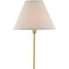 Dain 53 inch 60 watt Antique Brass Floor Lamp Portable Light