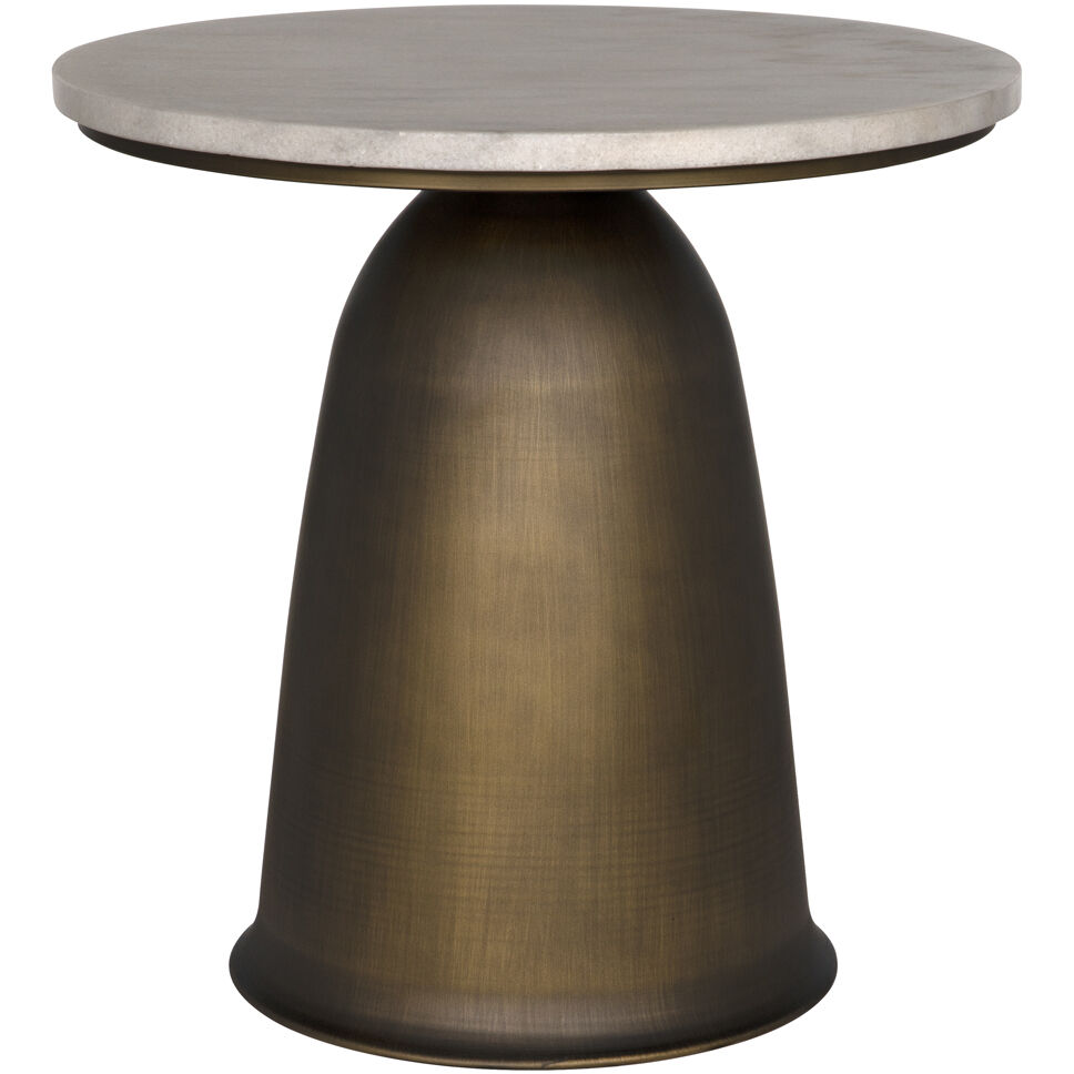 Aiden 18 X 18 inch Aged Brass Side Table