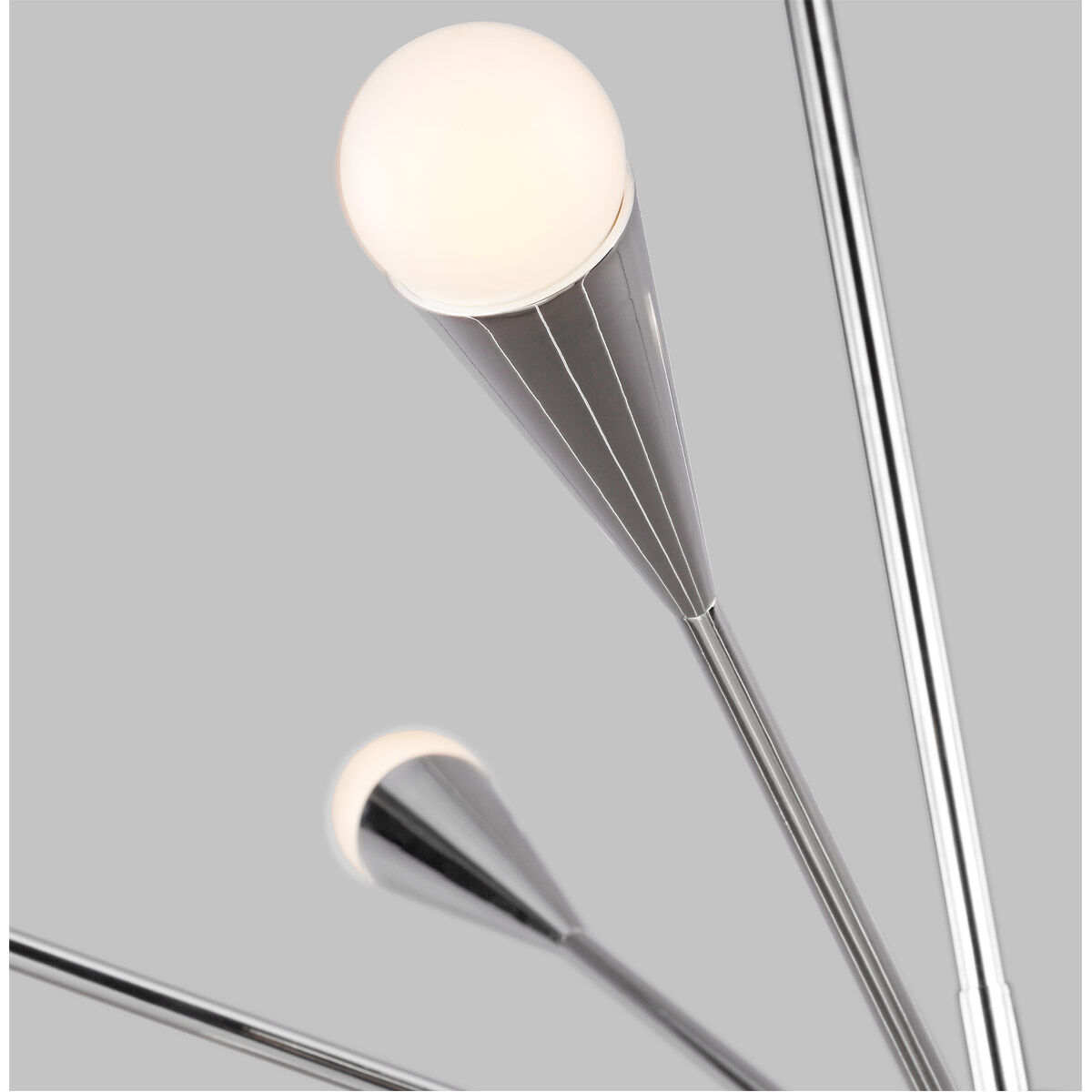 ED Ellen DeGeneres Jax 10 Light 27.25 inch Polished Nickel Chandelier Ceiling Light