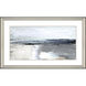 Moody Coast Blue and Black and Gray and White Framed Art