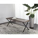 Elon Vintage Cognac Leather Bench