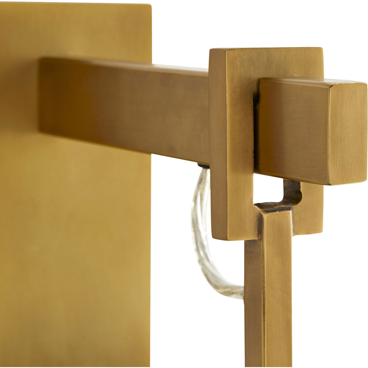 Temple Sconce Wall Light in Antique Brass