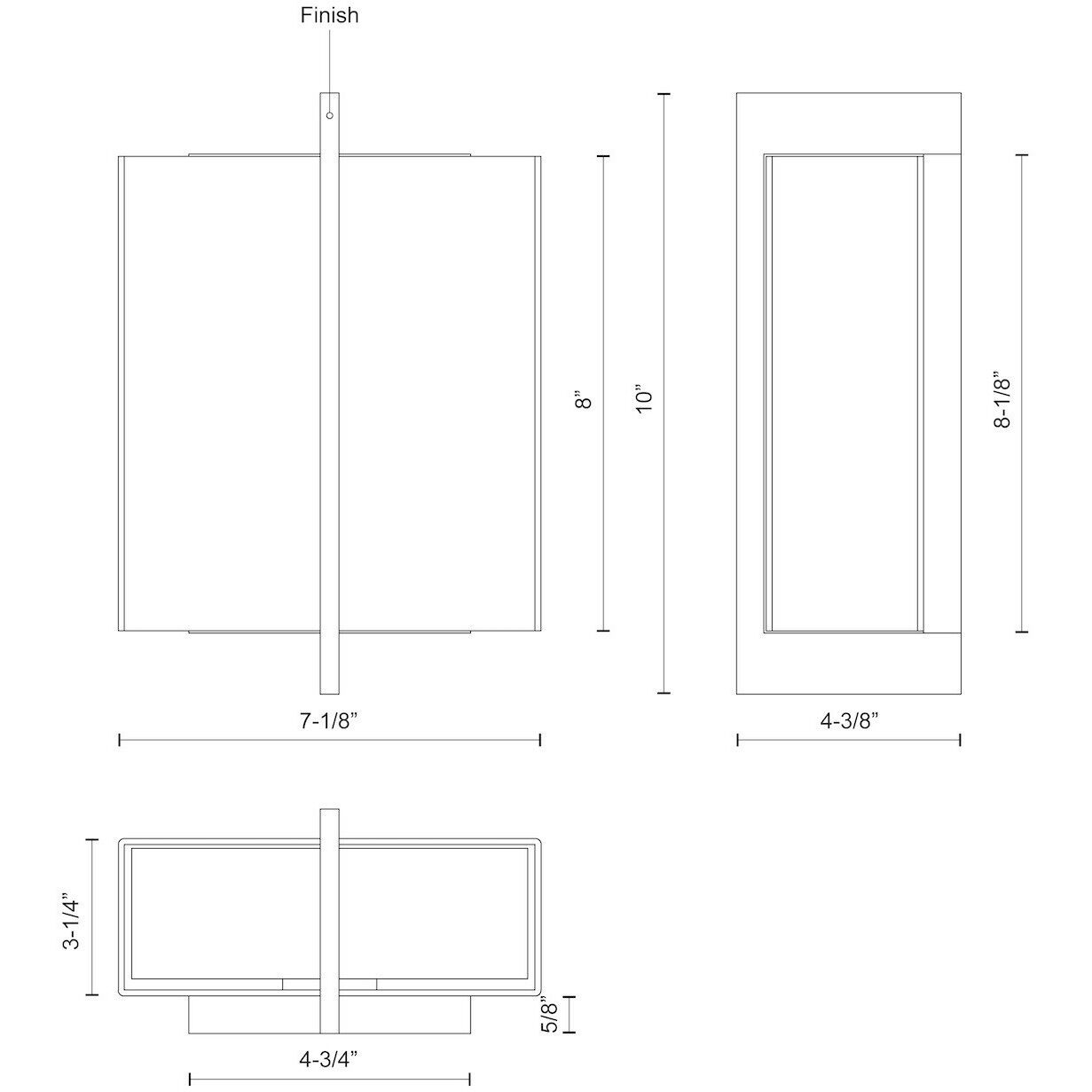 Bengal Wall Sconce Wall Light in Black
