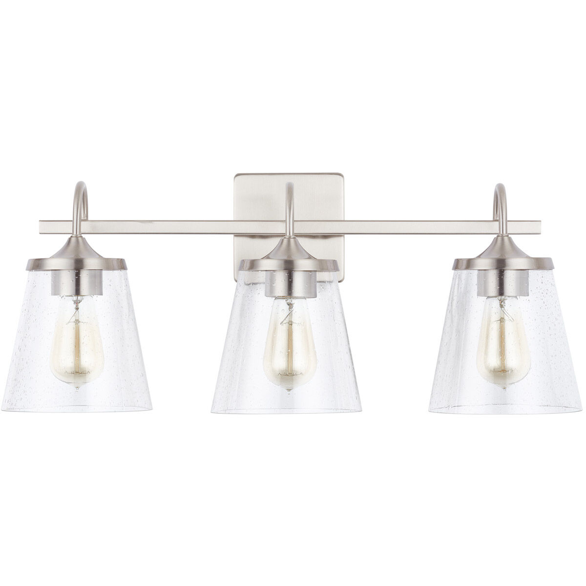 Capital Lighting Jayne 3 Light 24.25 inch Brushed Nickel Vanity Light Wall Light 139132BN-496 - Open Box