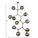 Synapse 11 Light 35 inch Aged Brass Chandelier Ceiling Light