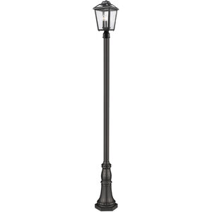 Bayland 3 Light 111.25 inch Black Outdoor Post Mounted Fixture