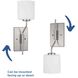 Tobin 1 Light 5 inch Brushed Nickel Wall Bracket Wall Light