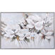 White Blossoms White-Brown-Grey Multi-Color-Acrylic Paint Wall Art
