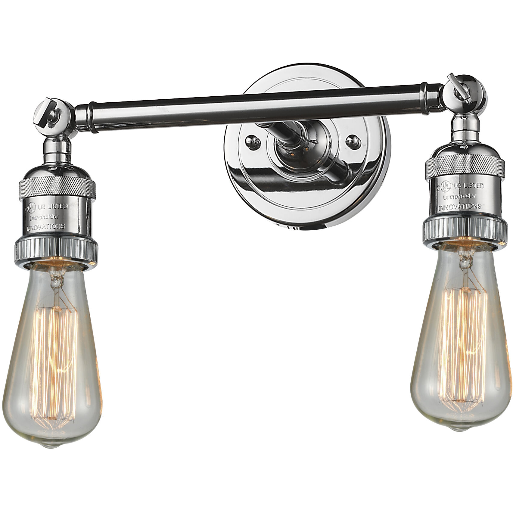 Franklin Restoration Bare Bulb LED 11 inch Polished Chrome Bath Vanity Light Wall Light