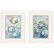 Swim Blue and Beige Framed Art