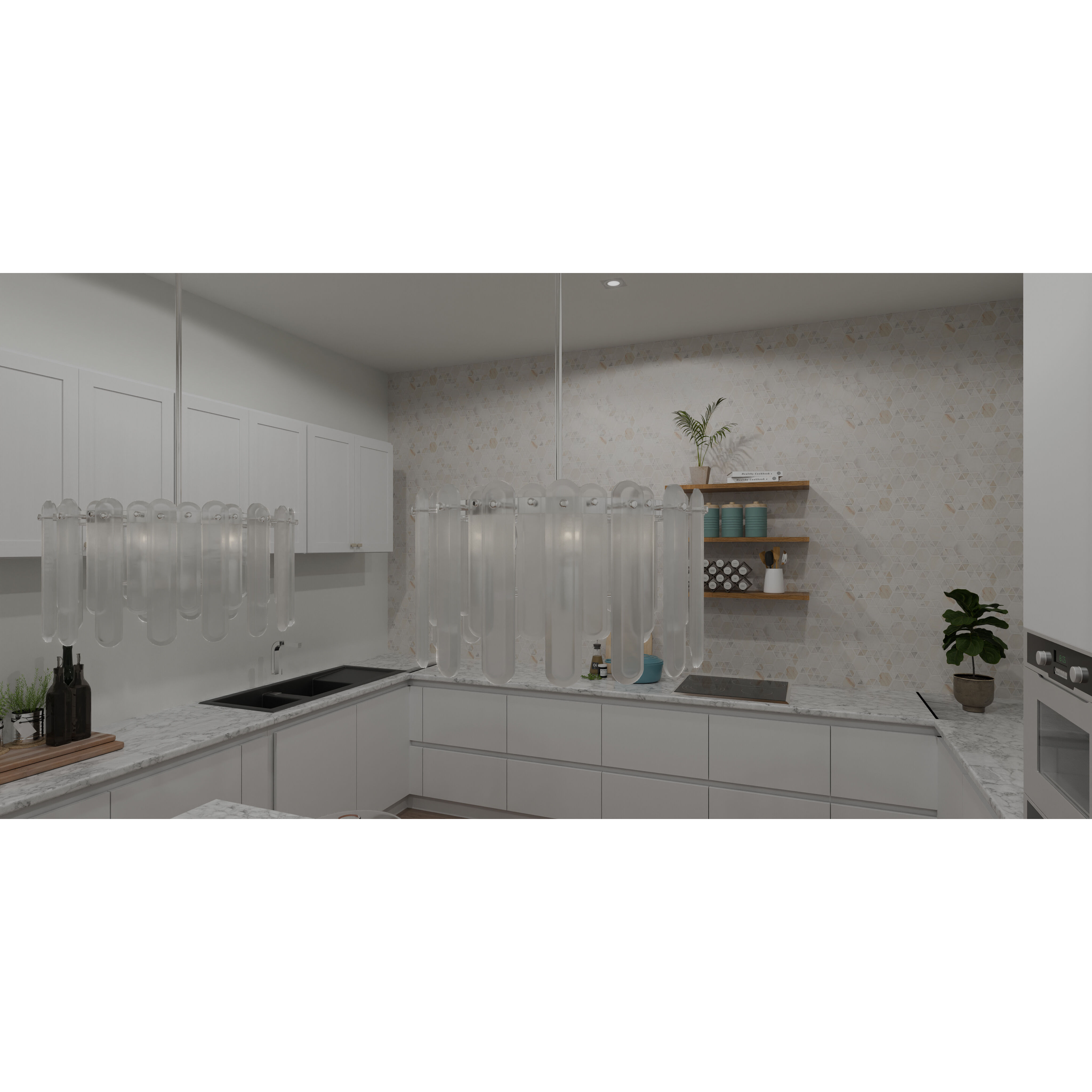 Stiles 5 Light 20.25 inch Polished Chrome Pendant Ceiling Light, Large