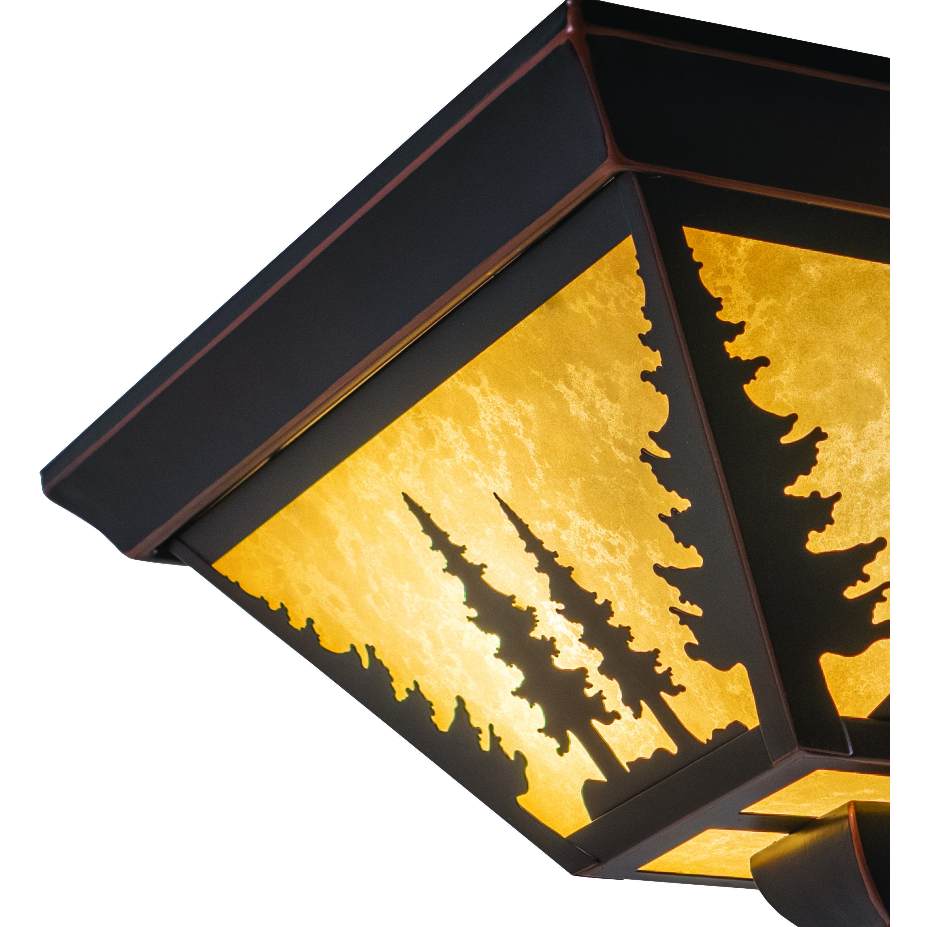 Yosemite LED 14 inch Burnished Bronze Flush Mount Ceiling Light