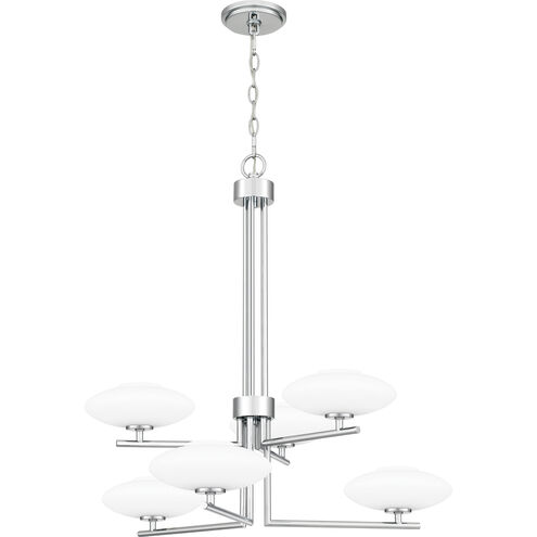 Chenal 6 Light 29.25 inch Polished Chrome Chandelier Ceiling Light