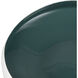 Greer 17.5 X 4 inch Centerpiece Bowl in Matte White and Turquoise Glazed