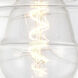 Edison Athens Deco Swirl 1 Light 13 inch Polished Chrome Semi-Flush Mount Ceiling Light