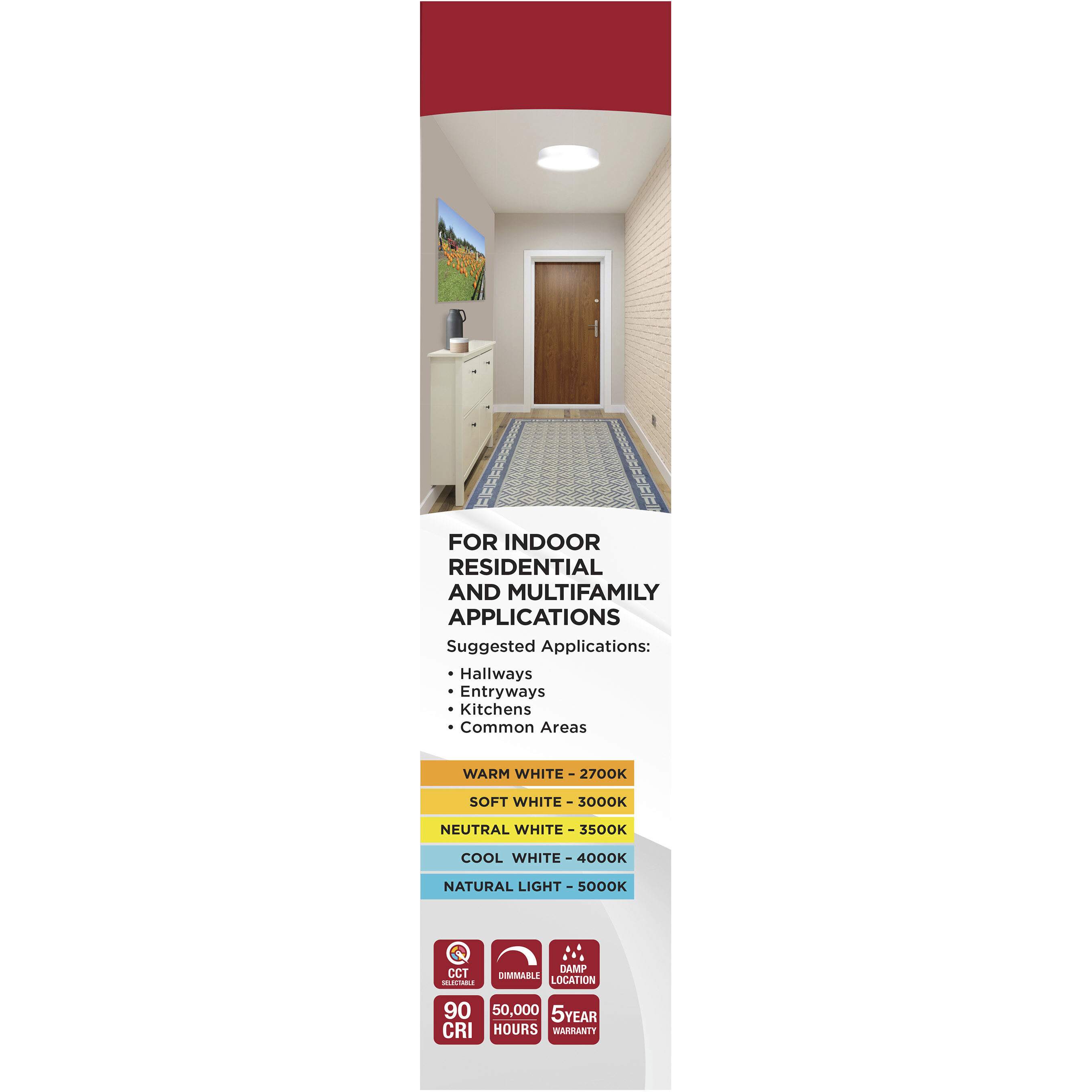 Selene LED 13.23 inch Black Flush Mount Ceiling Light