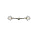 Franklin Restoration Small Oxford 2 Light 8 inch Brushed Satin Nickel Bath Vanity Light Wall Light in Seedy Glass, Franklin Restoration
