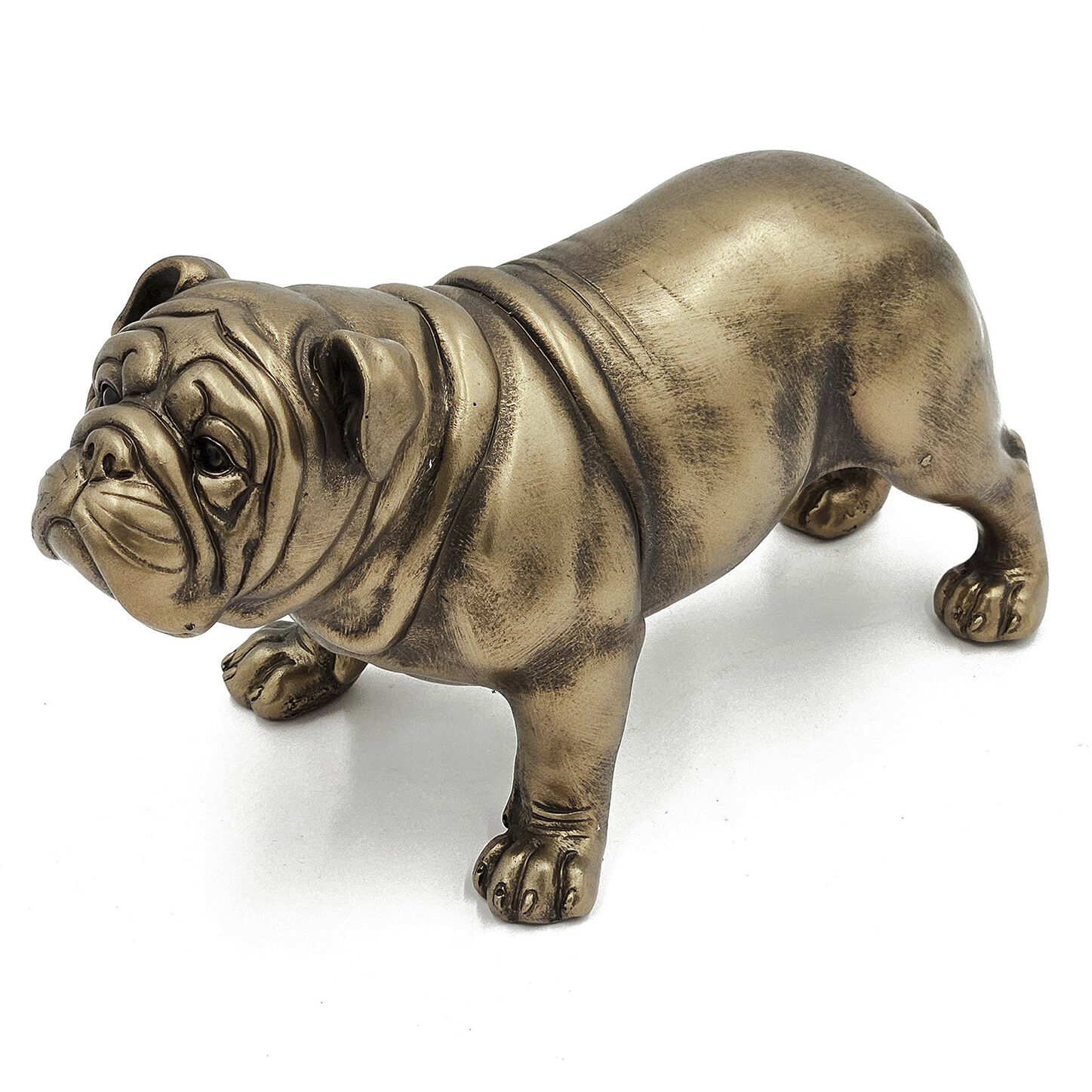 Lifelike French Bulldog Copper Figurine