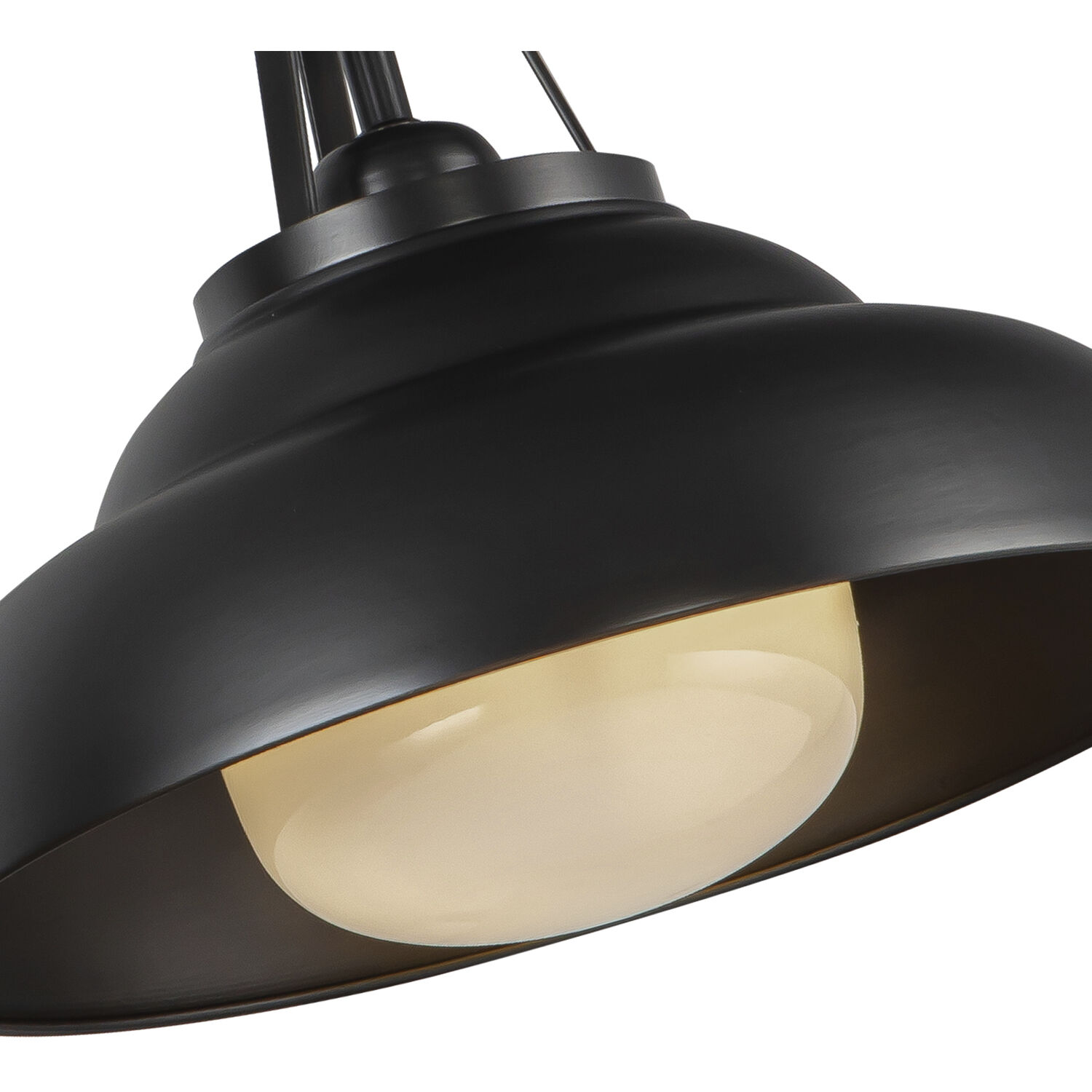 Palmetto 1 Light 12 inch Urban Bronze/Glossy Opal Semi-Flush Mount Ceiling Light