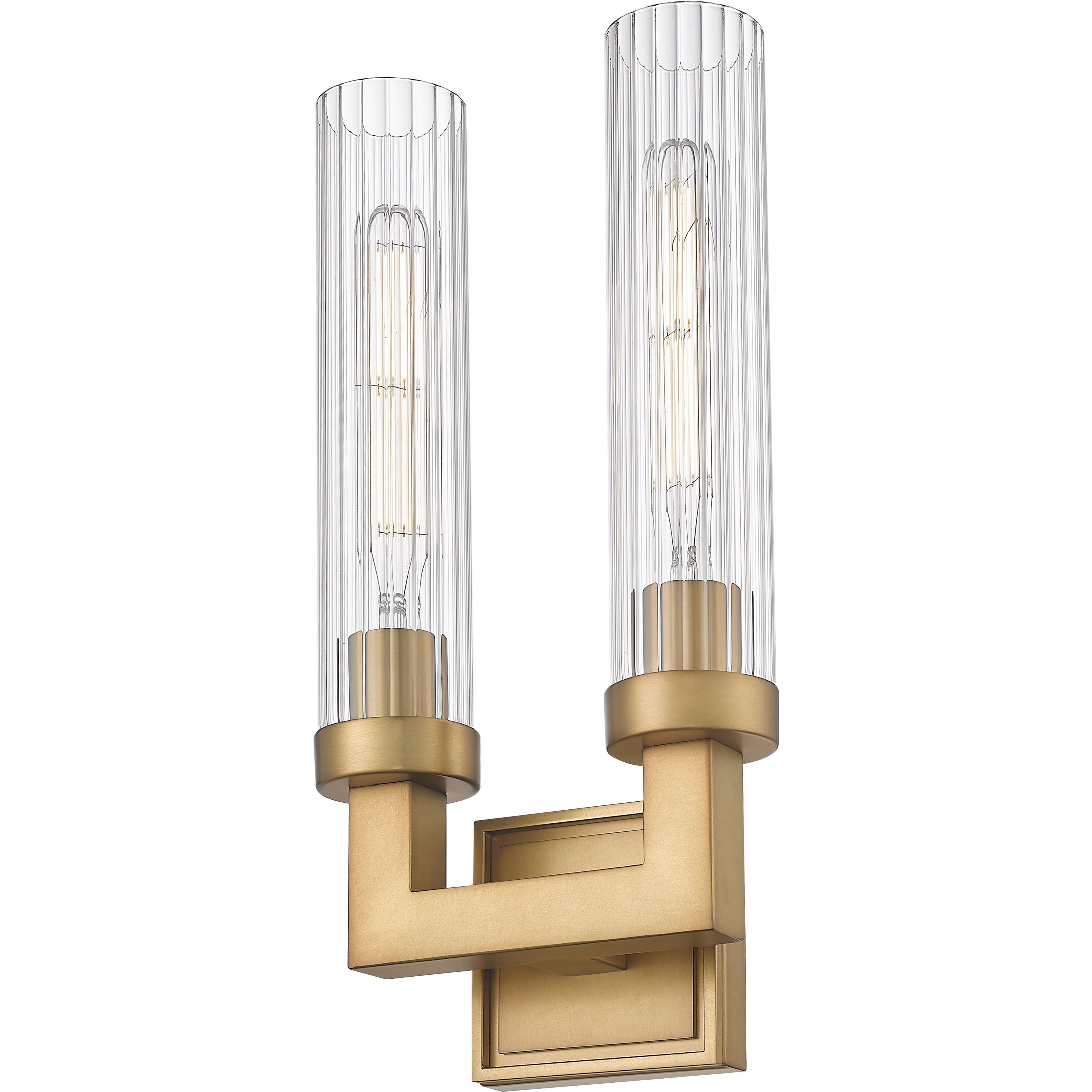 Beau Wall Sconce Wall Light in Rubbed Brass